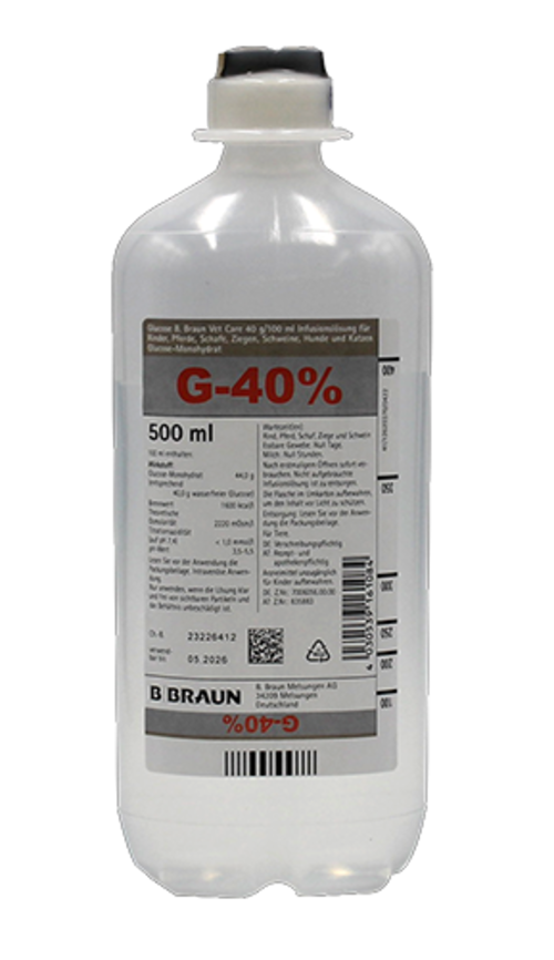 Glucose B. Braun Vet Care 40 mg/100 ml   G-40%